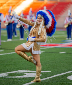 MHS head majorette Mirannda Wotring has halftime in her DNA